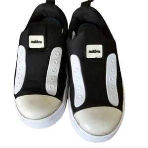 Native Shoes Black White‎ Slip On Kids Toddler Shoes Size C10